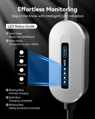 RamTouch Electric Vehicle Charger (3.68 kW, Type 2) - Portable EV Charger with LED, Mobile Wallbox 3.68 kW, Compatible with EV and Plug-in Hybrid - RamTouch EV Chargers - Smart Electric Vehicle Charging Solutions