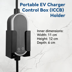 Kit de support de chargeur RamTouch pour véhicule électrique – Organiseur mural (support de boîtier de commande et crochet en J), pour chargeur portable pour véhicule électrique, support métallique robuste