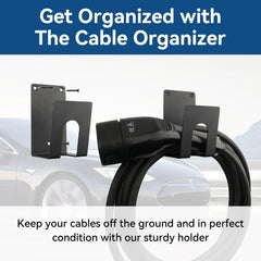 Kit de support de chargeur RamTouch pour véhicule électrique – Organiseur mural (support de boîtier de commande et crochet en J), pour chargeur portable pour véhicule électrique, support métallique robuste