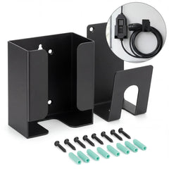 Kit de support de chargeur RamTouch pour véhicule électrique – Organiseur mural (support de boîtier de commande et crochet en J), pour chargeur portable pour véhicule électrique, support métallique robuste