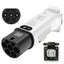 RamTouch Type 2 to Schuko Socket Adapter, 230 V 16 A 3.7 kW, Type 2 Male Plug to Schuko Mains Socket for AC Charging Stations, E-Bikes, E-Scooters, Micro EVs and Portable AC Devices, Not for V2L