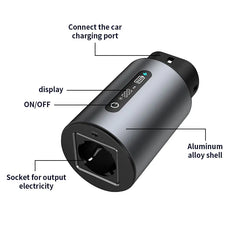 Adaptateur véhicule-charge (V2L) – Adaptateur de décharge V2L pour véhicules électriques – Compatible avec BYD, NETA, MG, Hyundai et KIA | Prise électrique vers secteur