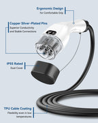 Cable de carga EV RamTouch Type 2 a Type 2, 22 kW, 32 A, trifásico, Mode 3, para wallbox, estación de carga EV, vehículo eléctrico e híbrido enchufable