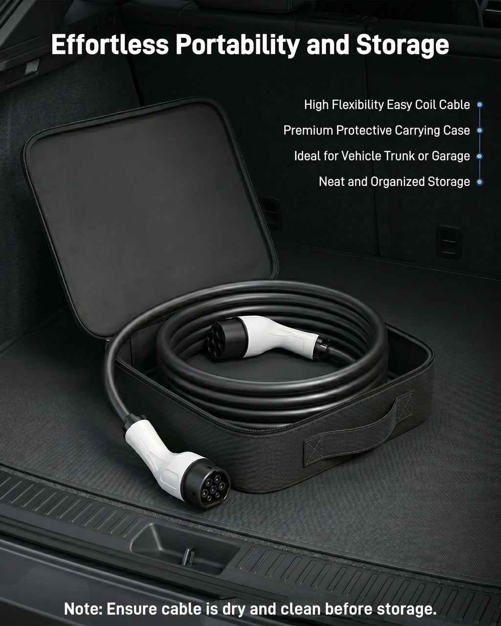 Type 2 EV Charger Extension Cable for Tethered Type 2 Wallboxes, Fixed-Cable EV Chargers and Charging Stations, 7.4 kW / 11 kW / 22 kW