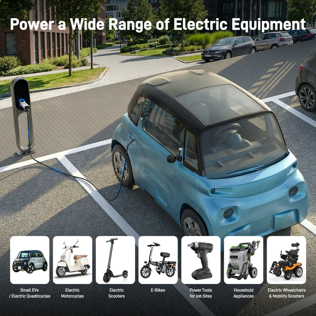 RamTouch Type 2 to Schuko Socket Adapter, 230 V 16 A 3.7 kW, Type 2 Male Plug to Schuko Mains Socket for AC Charging Stations, E-Bikes, E-Scooters, Micro EVs and Portable AC Devices, Not for V2L