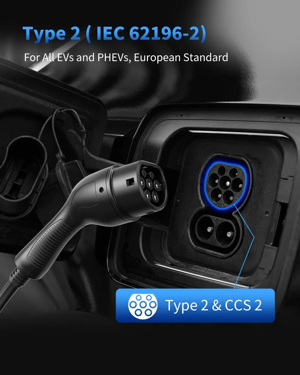 RamTouch®️ EV Charging Cable - 22kW 32A 3-Phase Type 2 to Type 2 - RamTouch EV Chargers. - RamTouch EU