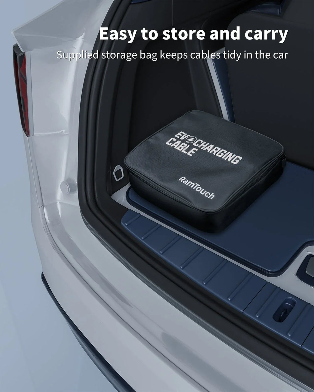 RamTouch®️ EV Charging Cable - 22kW 32A 3-Phase Type 2 to Type 2 - RamTouch EV Chargers. - RamTouch EU