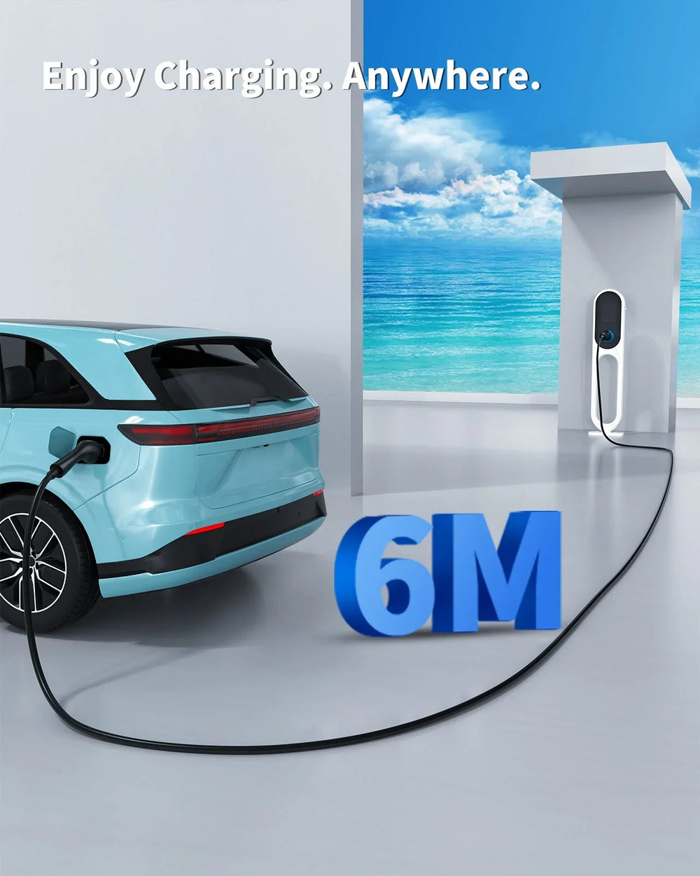 RamTouch®️ EV Charging Cable - 22kW 32A 3-Phase Type 2 to Type 2 - RamTouch EV Chargers. - RamTouch EU